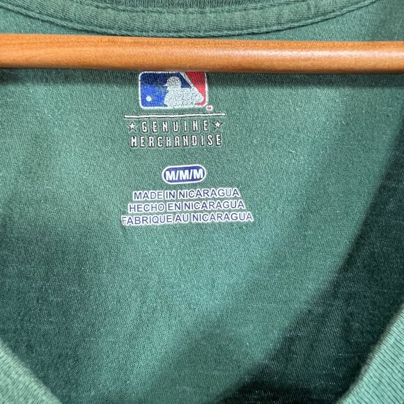 Vtg Oakland A's Women's V-Neck T-shirt Sz M - Picture 4 of 6